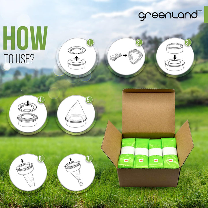 Greenland® Umweltfreundliche Nachfüllfolienringe, kompatibel mit Tommee Tippee Twist & Click, Simple