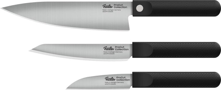 Fissler Procut/Premium Messer-Set 3-teilig (1 Universalmesser 14 cm, 1 Gemüsemesser 9 cm, 1 Kochmess