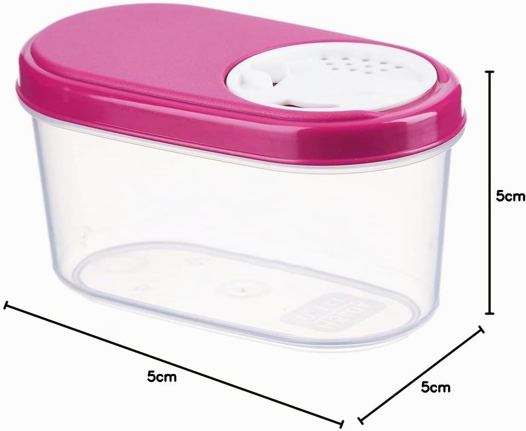 MiraHome Gewürzdosen Schüttdosen Streudosen Vorratsdosen Austrian Quality 0,14L (12 STK) Rosa 0,14l