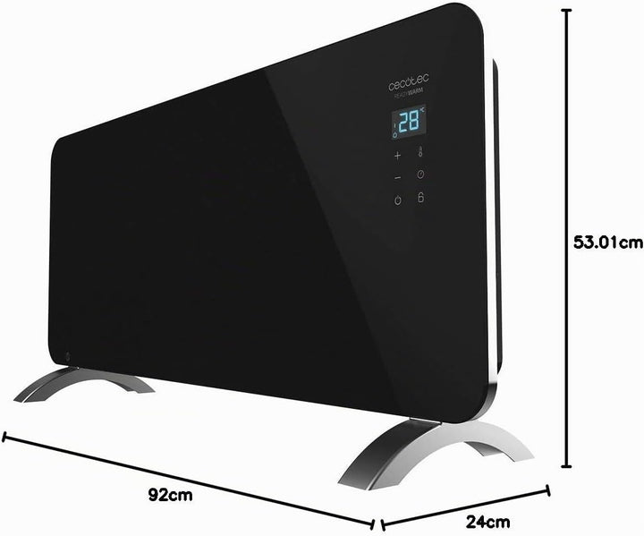 Cecotec Glass Convector Ready Warm 6770 Crystal Connection. 2000 W, WiFi-Steuerung, einstellbares Th