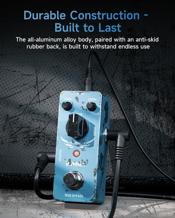Donner Chorus Pedal, Tutti Love Analoges Chorus Gitarrenpedal für E-Gitarre und Bass True Bypass, ch