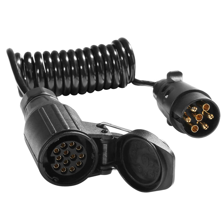 AGRISHOP Anhängerkabel Adapterkabel 7auf 13-polig 12v 1.8m,Adapter Stecker 7 auf 13-polig,Anhänger V