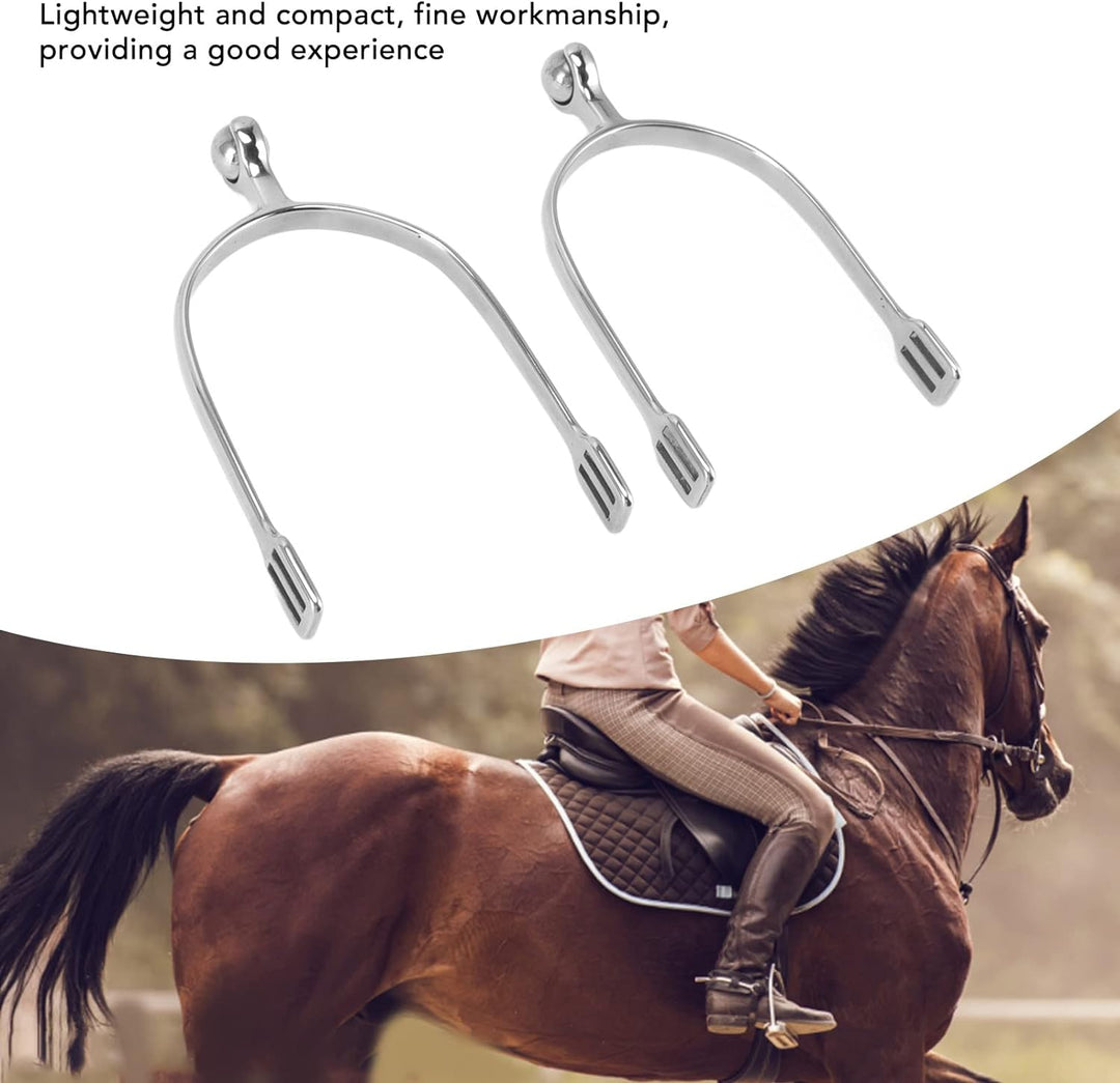 Natudeco 1 Paar Reitsporen Cowboy-Sporne aus Edelstahl, Roping-Pferdesporen, Pferdestiefel-Sporen Pf