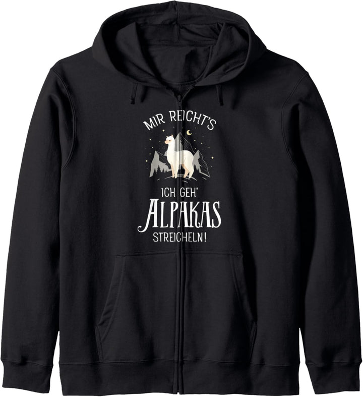 Mir Reichts Ich Geh Alpakas Streicheln - Lama Alpaka Kapuzenjacke