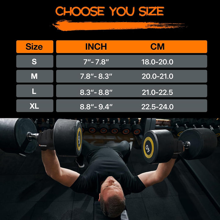 SueStar Workout Gloves, Starke Leder-Polster-Weightlifting-Handschuhe mit Handgelenksupport, vollstä