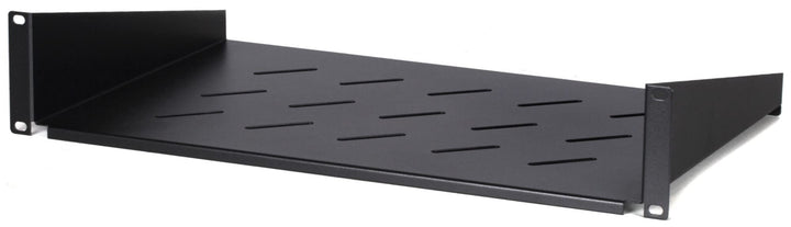 DSIT 19 Zoll 2HE Fachboden für Wandschränke mit Einer Tiefe von 450mm - 300mm Tief - Schwarz 450mm -
