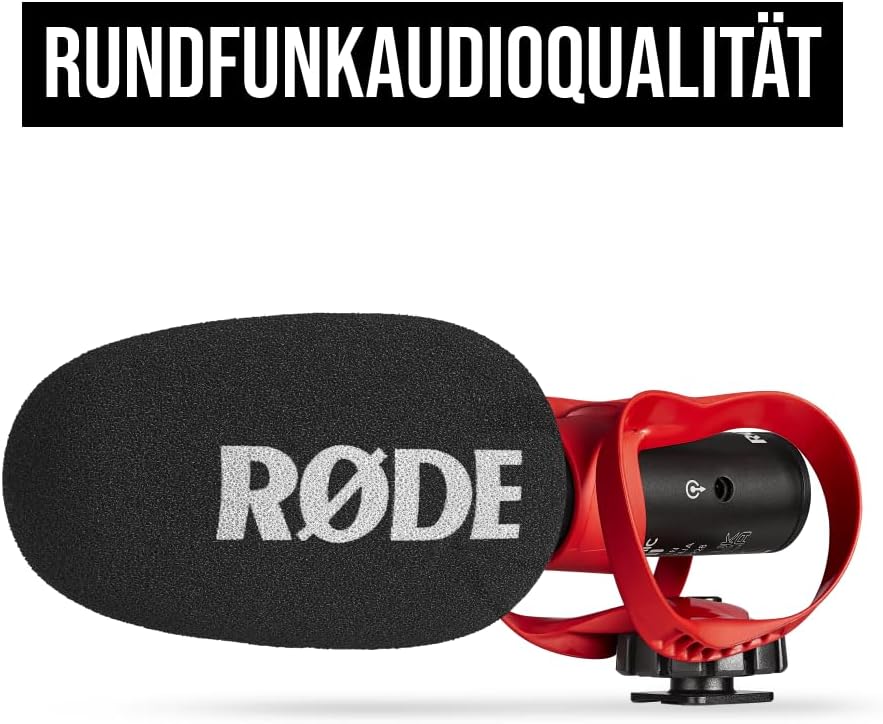 RØDE VideoMic GO II Ultra-kompaktes On-Camera Richtrohrmikrofon mit 3,5-mm- und USB-Ausgängen für Fi
