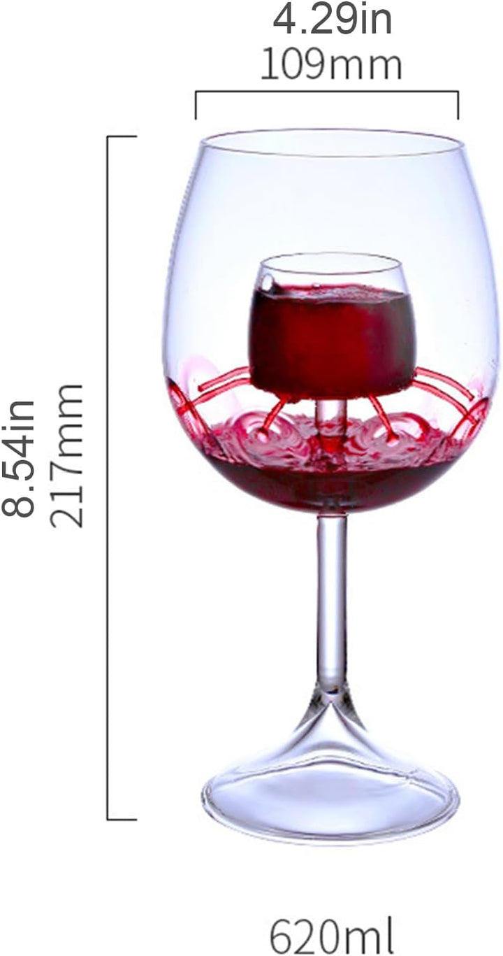 Belüftendes Weinglas, Weindekanterglas,Belüftendes Dekanter-Set | Tragbare Weingläser mit integriert