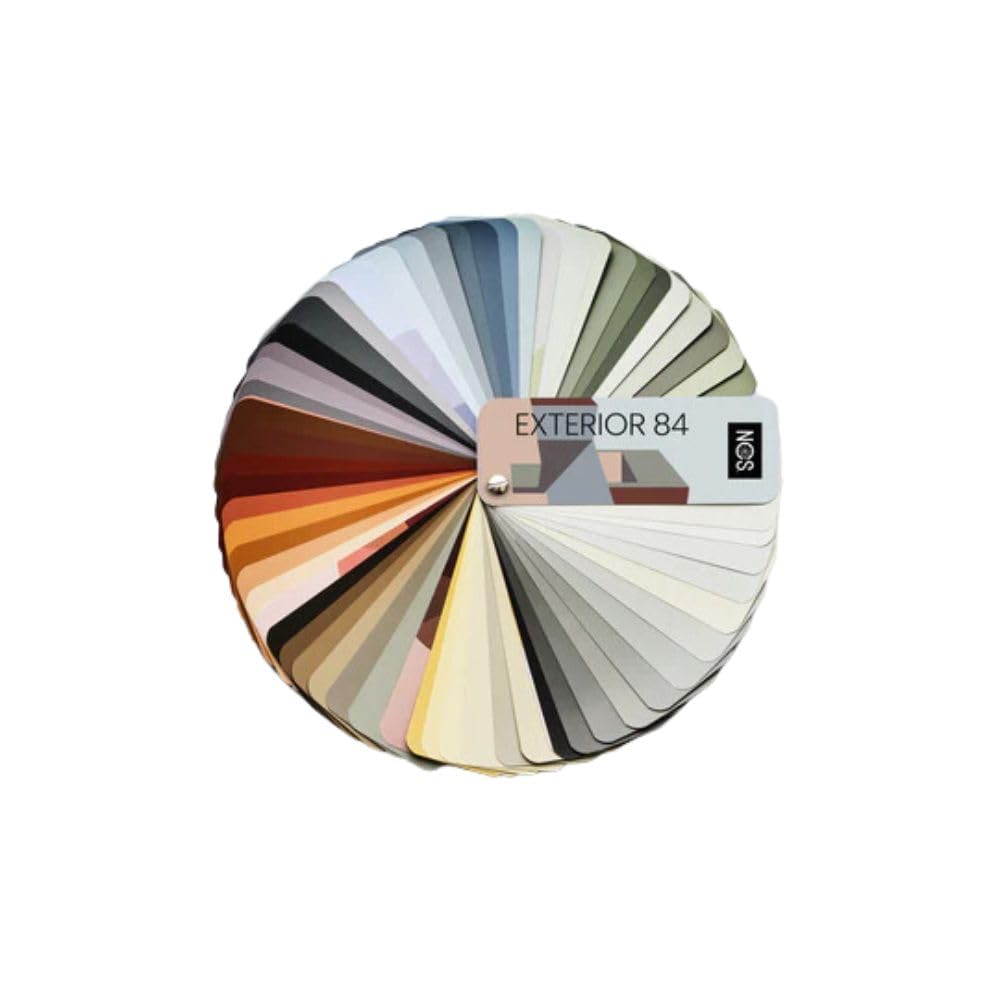 NCS- Exterieur 84 sorgfältig handverlesene Farben, unterteilt in 4 Farbbereiche Exterieur-84, Exteri