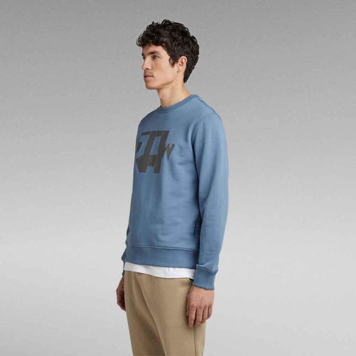 G-STAR RAW Herren Abstract Raw Sweatshirt Sweats XS Blau (Azul D22230-a613-2182), XS Blau (Azul D222
