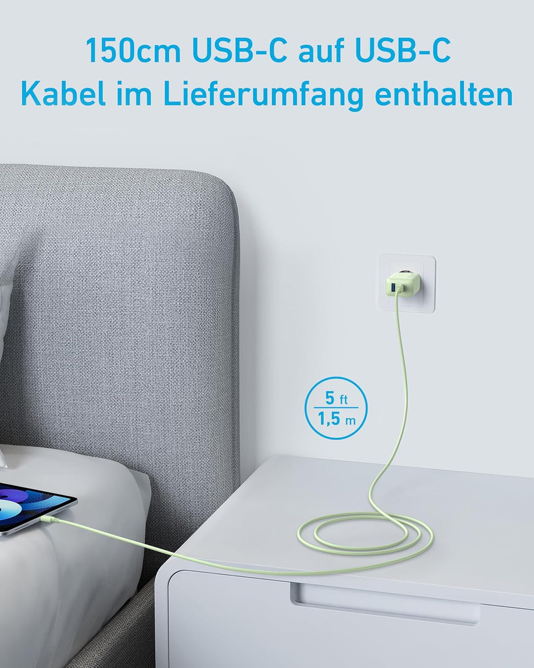 Anker 20W USB C Ladegerät, iPad Netzteil, Schnellladenetzteil, iPad Ladegerät, Kompatibel mit iPhone