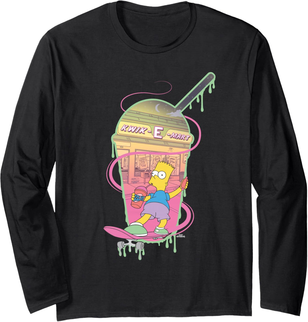 The Simpsons Bart Simpsons Kwik-E-Mart Squishee Langarmshirt