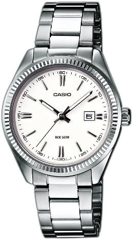 Casio Collection Damen Armbanduhr LTP-1302PD Weiss, Weiss