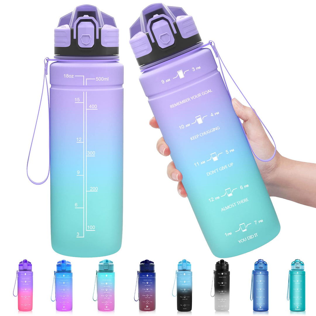 Zounich Trinkflasche Kinder Auslaufsichere 1L/700ml/500ml-BPA frei trinkflaschen Sport tritan Kunsts