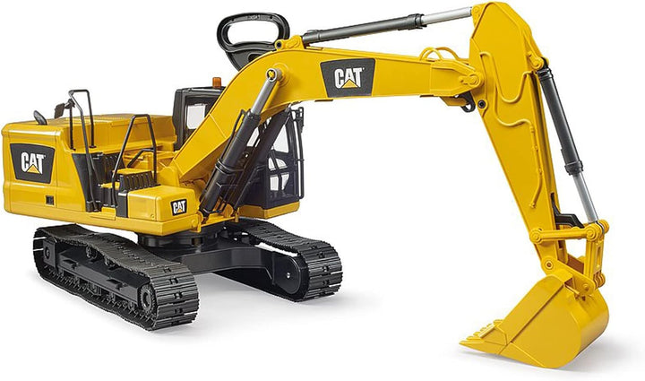 bruder 02483 - Cat Schaufelbagger - 1:16 Baustelle Baufahrzeug Löffelbagger Arbeiter bworld Baumasch