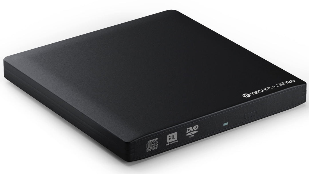techpulse120 externer USB 3.0 DVD CD Brenner Laufwerk Alu Player schwarz Superdrive portable Slim Dr