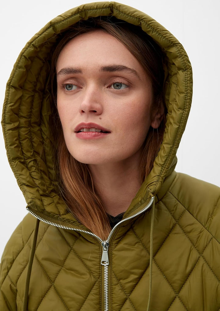 s.Oliver Steppjacke mit Kapuze, Khaki/Oliv
