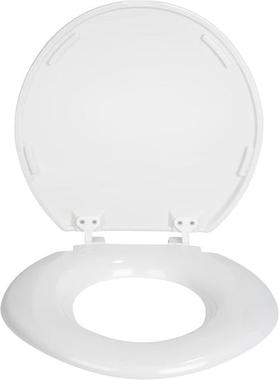 WENKO WC-Sitz Torino XXL, WC-Sitz aus bruchsicherem Duroplast mit extra breiter und ergonomisch gefo