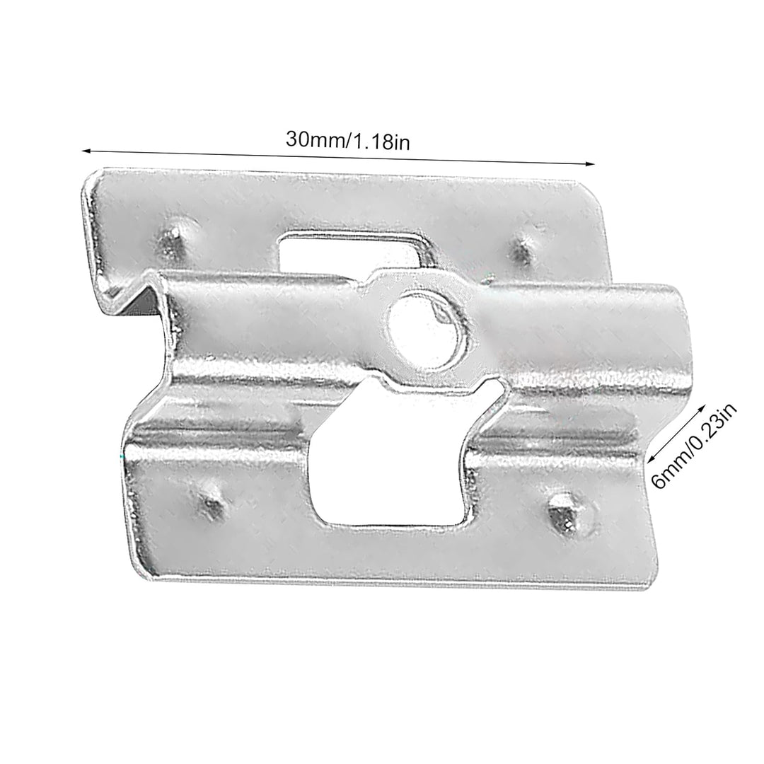 100 Stück Terrassenclips Edelstahl mit Schrauben,WPC Clips Edelstahl Terrassenclips Clips 6-9 mm WPC