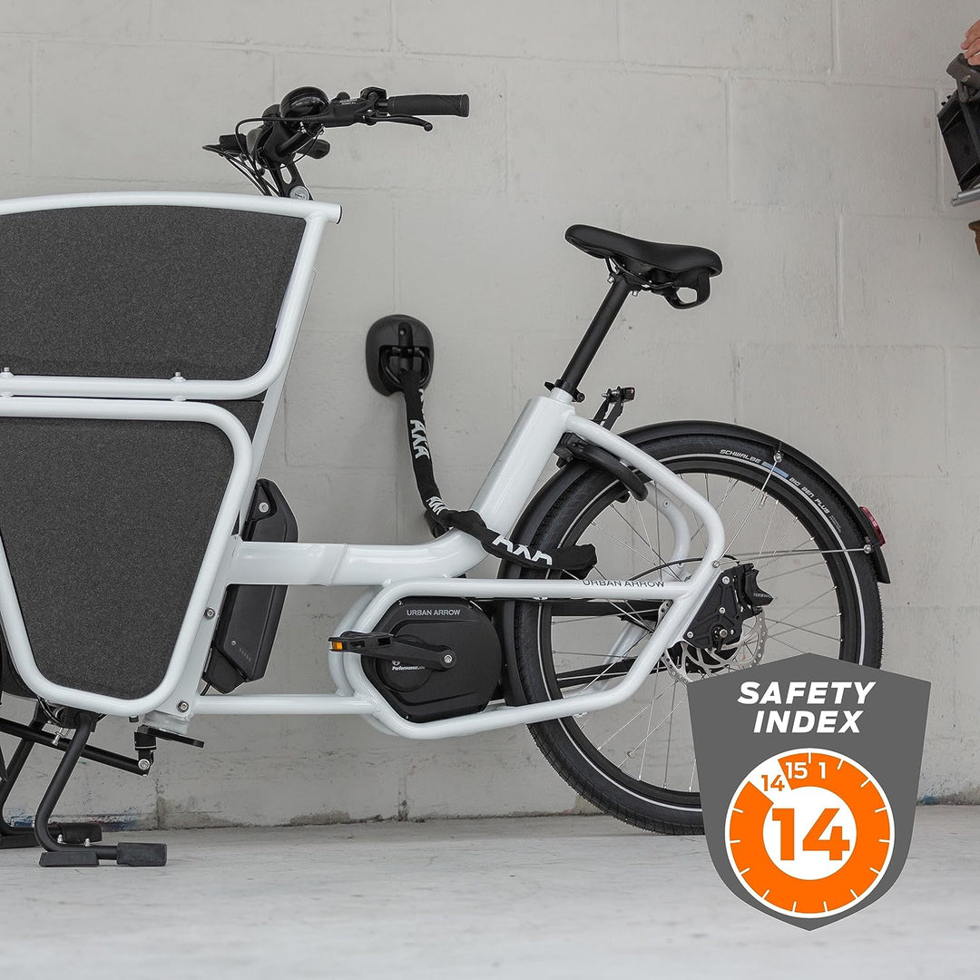 AXA Linq 180 – Fahrradschloss – Kettenschloss – Hohe Sicherheit – Sicherheitsstufe 14 – Extra lang: