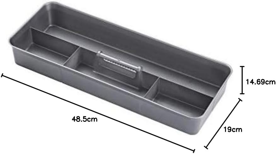 Sunware Q-line Aufbewahrungsbox klein 9,5L - 48,5x19x14,7cm - Kunststoff Aufbewahrungsbox mit Einsat