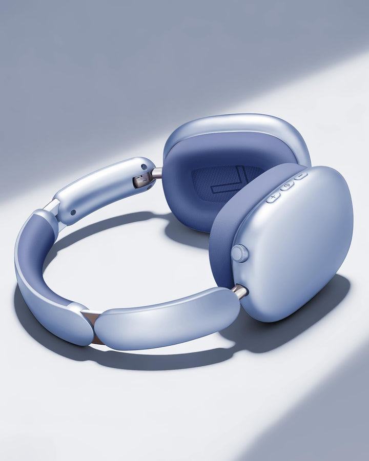 Wentronic Y02 Aktive Noise Cancelling Kopfhörer,60 Std.5 EQ-Musikmodi,Hi-Res-Audio,Tiefe Bässe,faltb