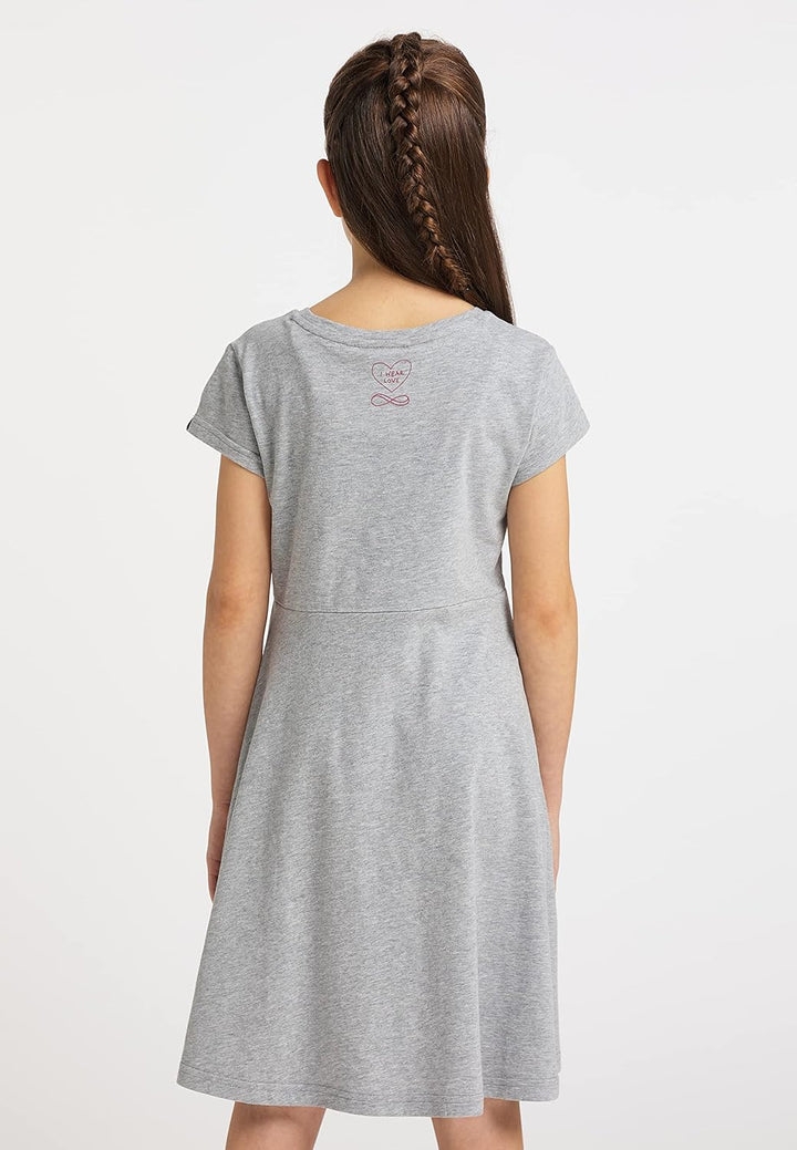 Ragwear Mädchen Kleid GWENDOLINE und GWENDOLINE DOTS Sommerkleid gepunktet und Einfarbig in sommerli