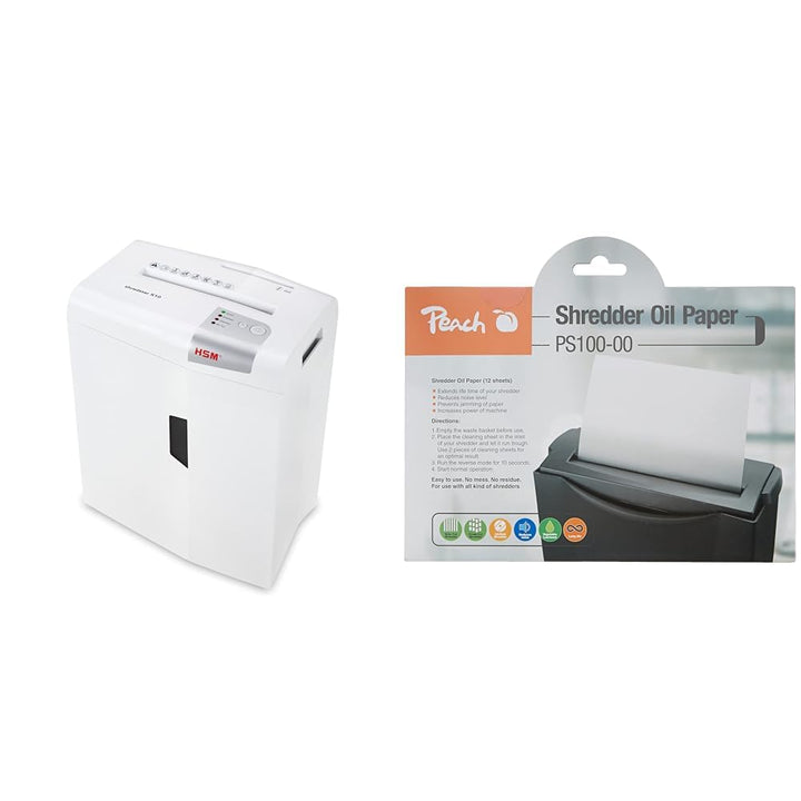 HSM shredstar X10 Aktenvernichter, Sicherheitsstufe P-4, 10 Blatt (Partikelschnitt) mit CD-Schredder