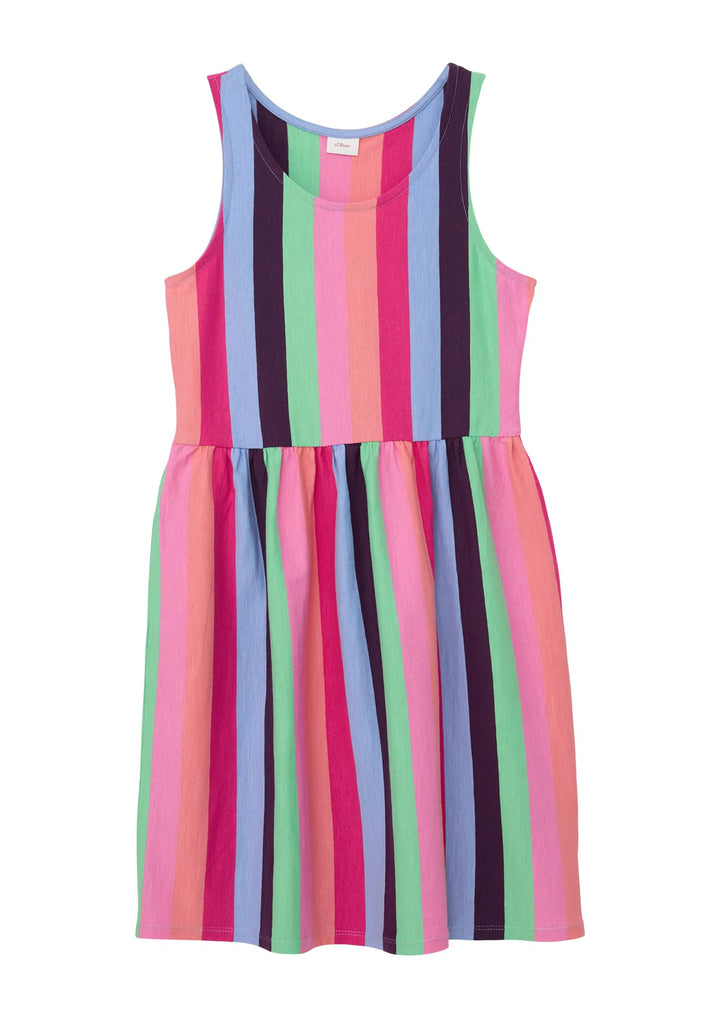 s.Oliver Kleid mit Streifen, Rosa