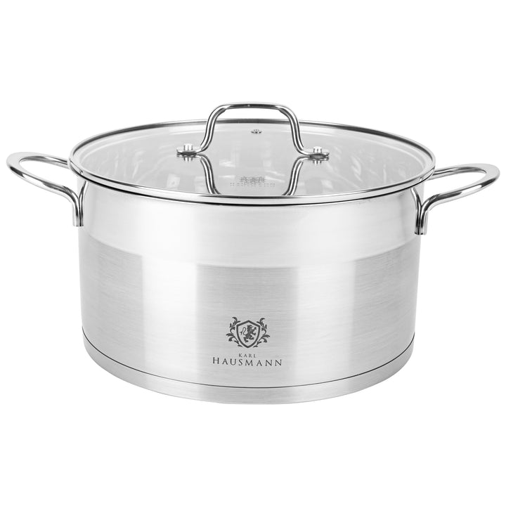 KARL HAUSMANN 18/10 Edelstahl Kochtopf Induktion 7.6 L Ø 26 cm, 7.6 L