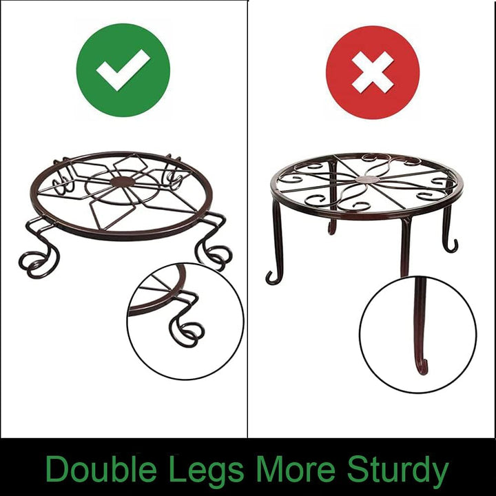 NILICAN Plant Heavy Flower Stand Topfboden Rad Metallwagen Indoor Gardening Tools können Sich bewege