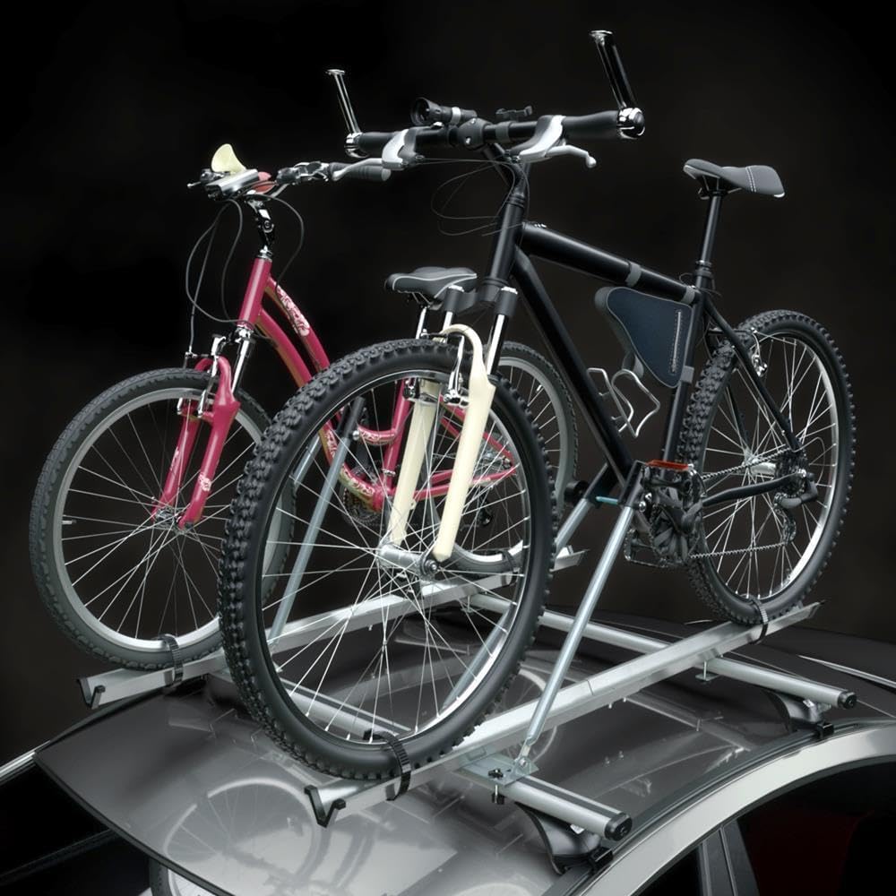 Mossa 2X Dachfahrradträger, Dachfahrradhalter mit Alubalken - BR5131