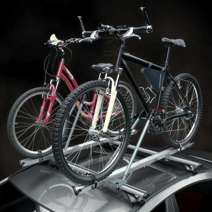 Mossa 2X Dachfahrradträger, Dachfahrradhalter mit Alubalken - BR5131