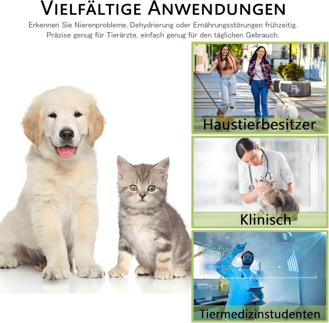Hand-Refraktometer für Hunde und Katzen, Veterinär-Refraktometer zur Messung des Urin-spezifischen G