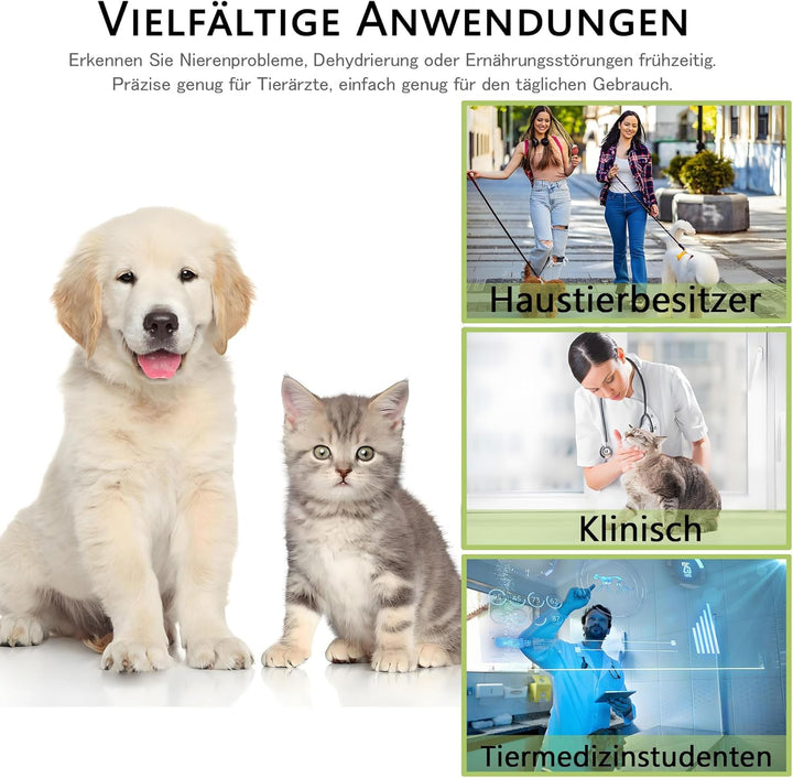 Hand-Refraktometer für Hunde und Katzen, Veterinär-Refraktometer zur Messung des Urin-spezifischen G