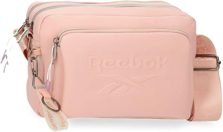 Reebok Noah Flache Umhängetasche Rosa 19x13x3 cm Polyester Bandolera plana Nackt, Bandolera plana Na