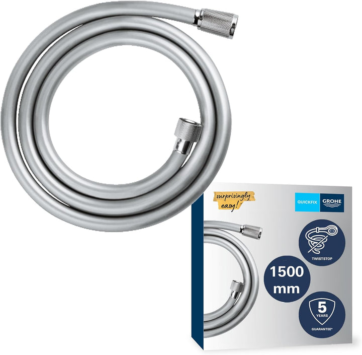 GROHE Vitalio Start 100 - Handbrause (wassersparend, 2 Strahlarten, universale Befestigung), chrom,