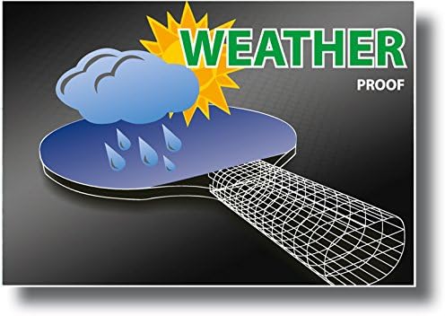 Donic-Schildkröt Outdoor Tischtennis-Set, 2 wasserfeste, robuste, abwaschbare Kunststoffschläger, 3