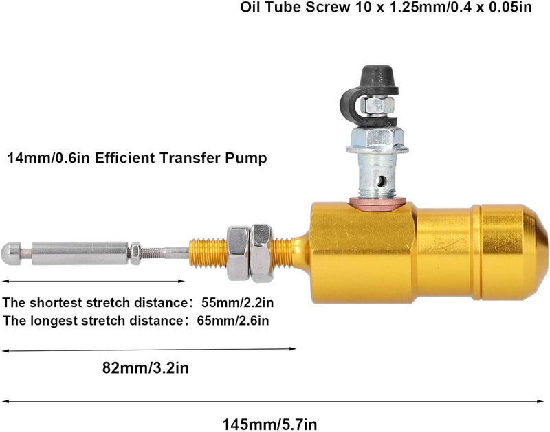 Hydraulisch Verstärkte Motorradbremse, M10x1,25 Mm Universal-Hydraulikkupplung für Motorrad Effizien