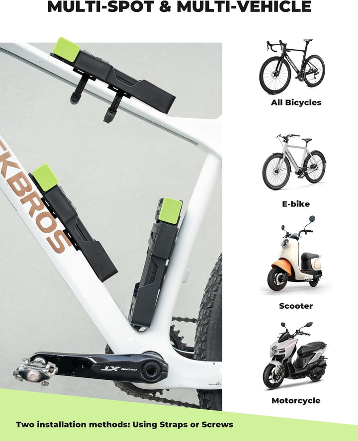 ROCKBROS Fahrradschloss Faltschloss Zahlenschloss, 120 cm, 8 mm