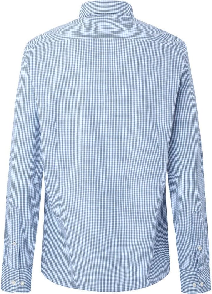 Hackett London Herren Essentielles Gingham Hemd S Weiss (Weiss/Blau), S Weiss (Weiss/Blau)