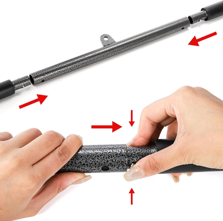 Mezchi LAT Pull Down Aufsätze, 99 cm Latzugstange mit rutschfestem Griff, Lat-Stange Kabelmaschinena