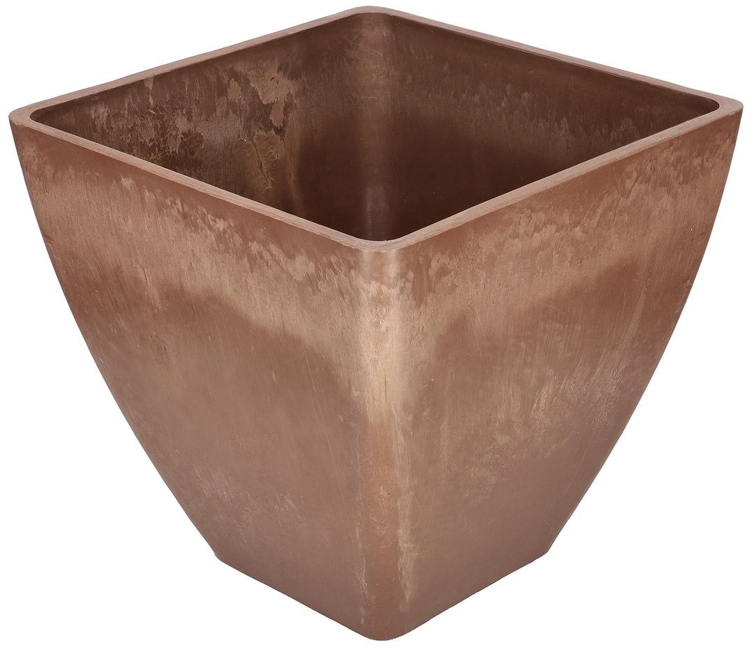 KOTARBAU® Grosser Blumentopf aus recyceltem Verbundwerkstoff für Balkon und Haus 30 x 30 x 28 cm Bra