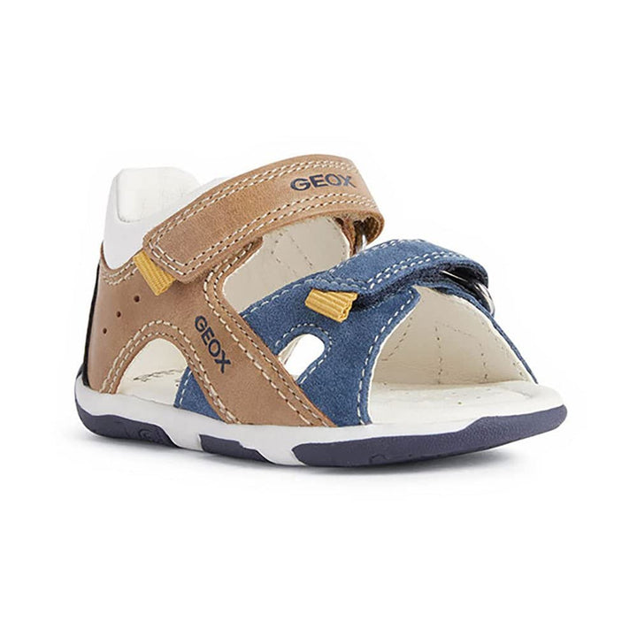 Geox Baby-Jungen B Sandal Tapuz Boy A Erste Schritte 18 EU Caramel Navy, 18 EU Caramel Navy