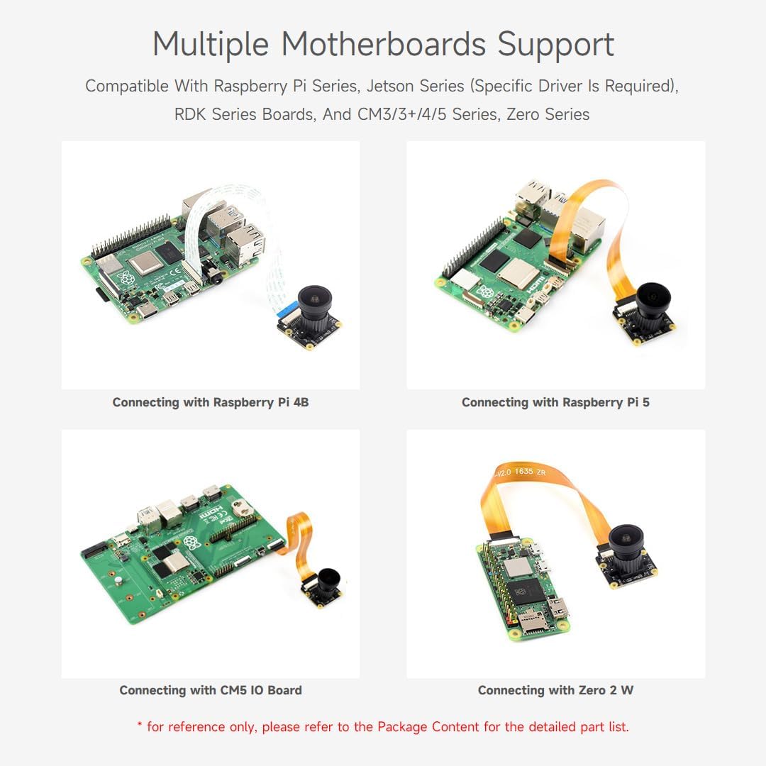 Waveshare IMX477-160 12.3MP Camera with 160°FOV 4056 × 3040 Resolution for Jetson Nano Developer Kit