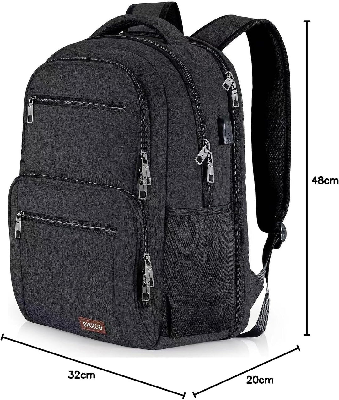 Rucksack Herren Damen, Schulrucksack Jungen Teenager, TSA Wasserdicht Arbeit 17.3 Zoll Laptop Rucksa