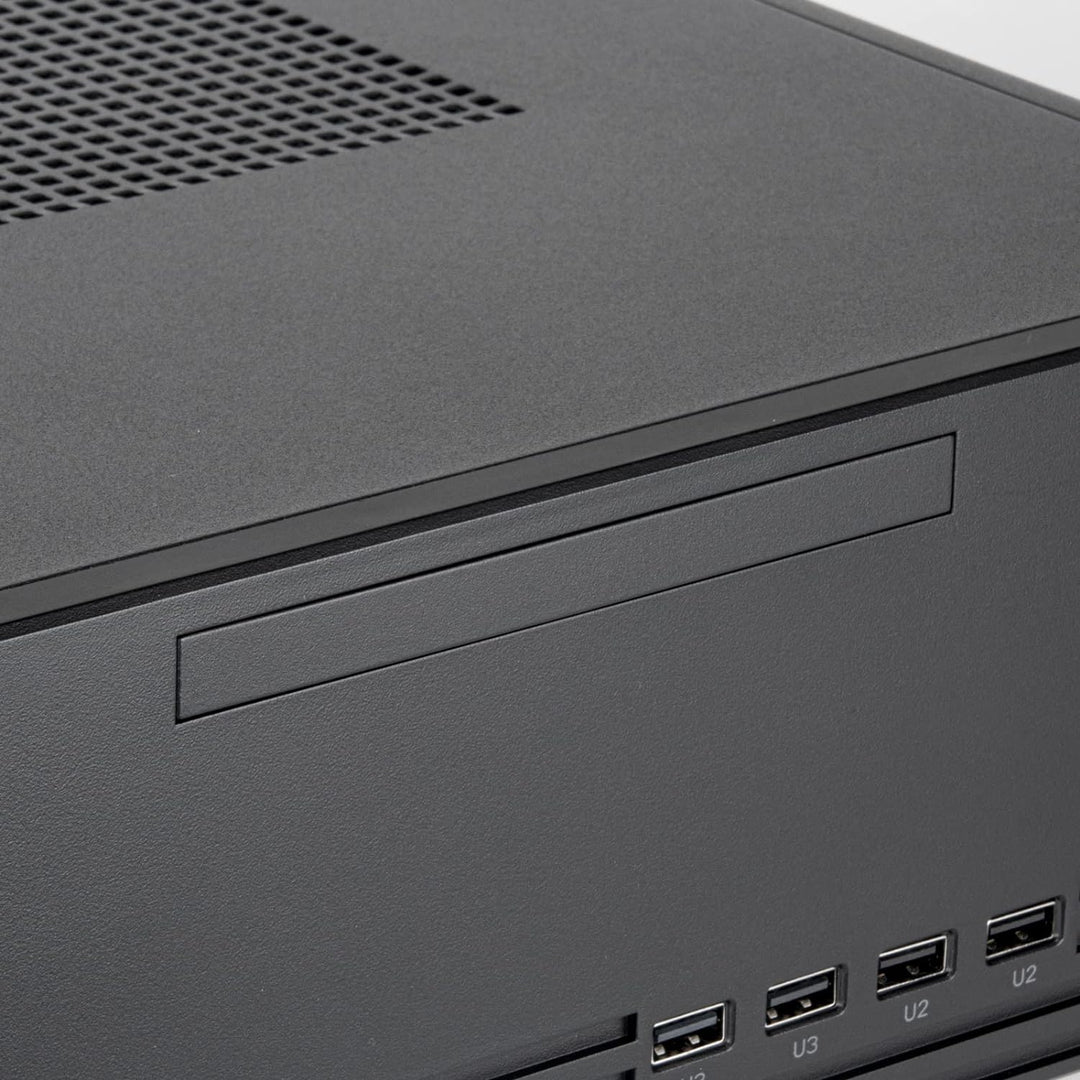 SilverStone Technology SST-ML11B - Milo Schmales und kompaktes Micro-ATX-Gehäuse, Unterstützt Netzte