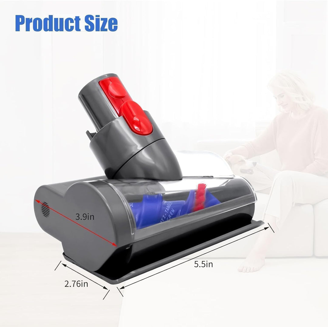 Upgrade Mini Elektrobürste für Dyson V15 V11 V10 V8 V7 Haardüse Bürste Anti Verwicklungs Aufsatz Sta