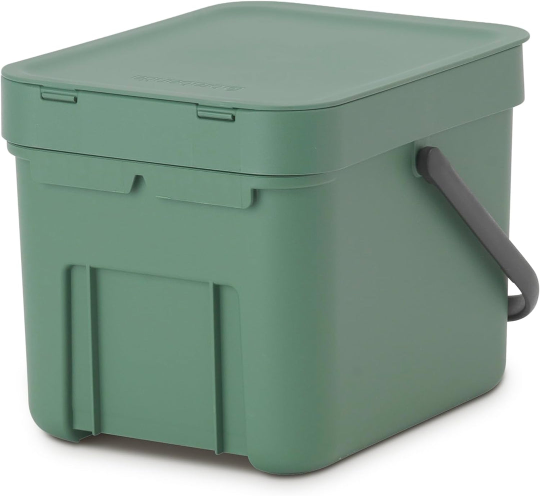 Brabantia Bioeimer, Tannengrün, 6 Liter Fir Green 6 Liter Mülleimer, Fir Green 6 Liter Mülleimer