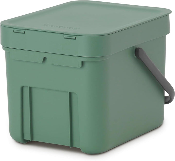 Brabantia Bioeimer, Tannengrün, 6 Liter Fir Green 6 Liter Mülleimer, Fir Green 6 Liter Mülleimer